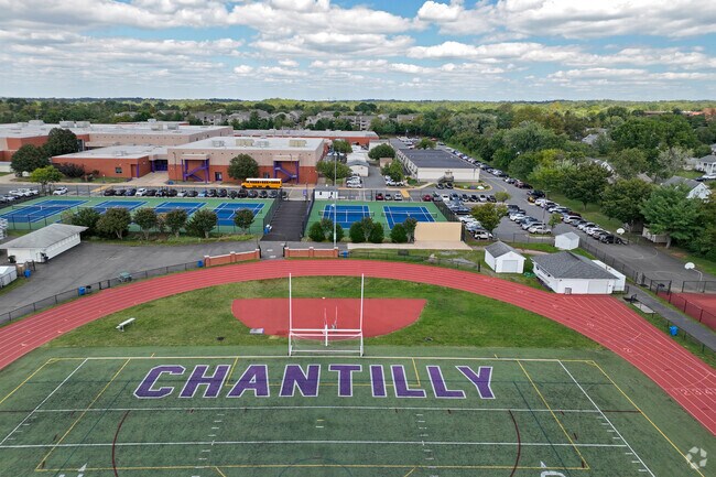 The Chantilly High School campus in Greenbriar offers quality education to local students.