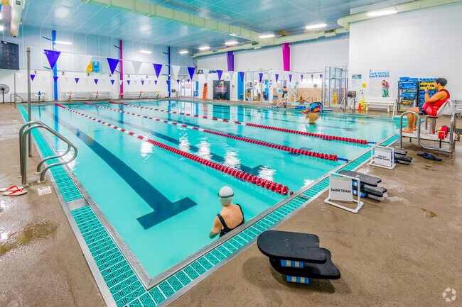 Folks exercise at the Jerry L. Garver YMCA on the northern end of Abbie Trails.