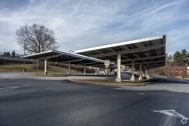 Car ports for Dr. Arthur F. Sullivan Middle School in Worcester, MA.