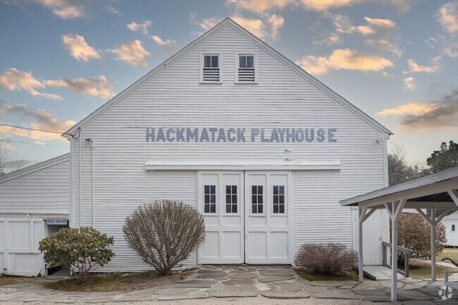 A rustic barn on a 17th century farmstead has been converted into the Hackmatack Playhouse.