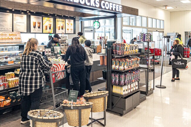 Starbucks that resides in Target is a great stop for shoppers from Roosevelt.