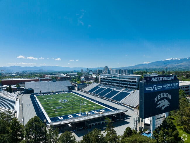 At the epicenter of West University is Mackay Stadium, home to UNR Football.