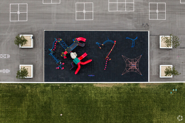 A colorful playground at Peruvian Park Elementary.