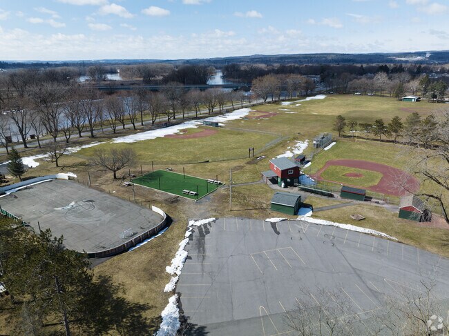There is great variety of athletic fields at Collins Park.