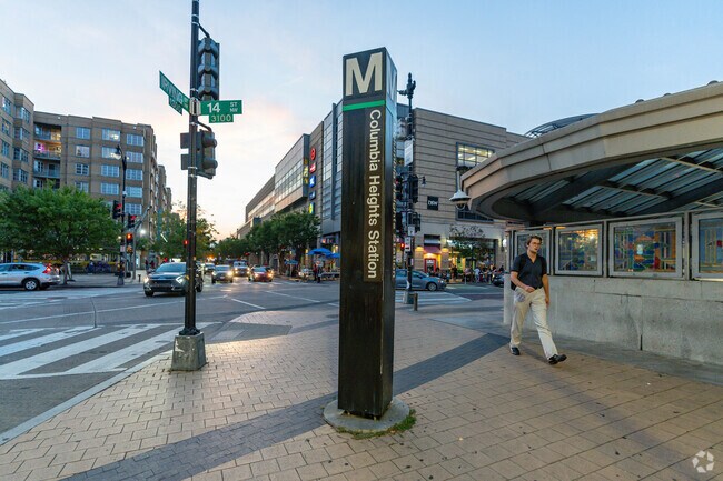 Columbia Heights Station is located in the middle of the bustling Pleasant Plains neighborhood.