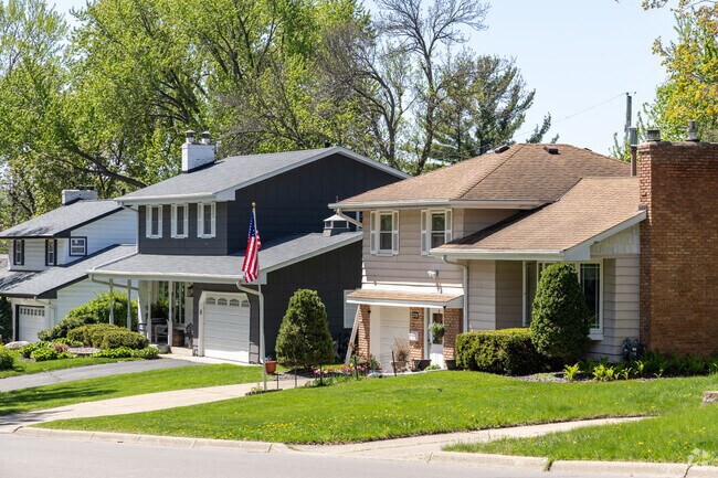 Split level homes are found throughout Brownwood.