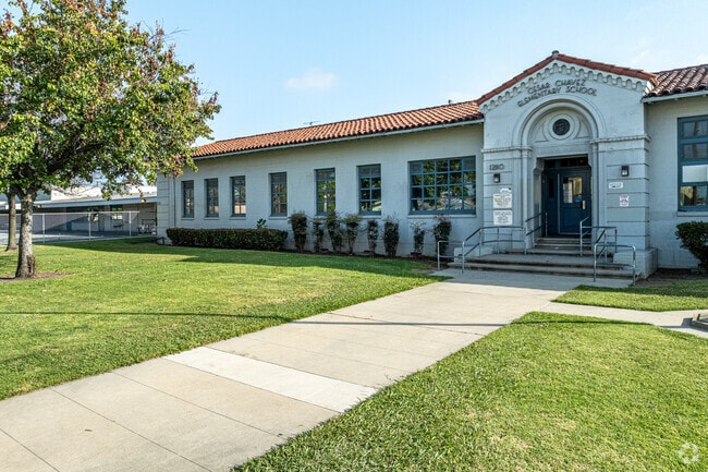 The front buildings at Cesar Chavez Elementary School in Norwalk.