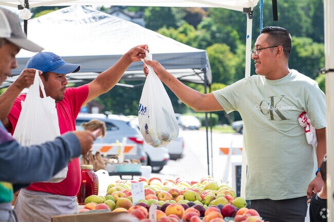 Shop local at Norwich Farmers Market, held Wednesdays at Howard T. Brown Park, Norwich, CT.
