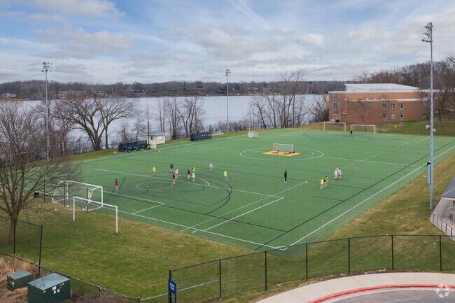 The East Grand Rapids schools share many well maintained sports fields along Reeds Lake.