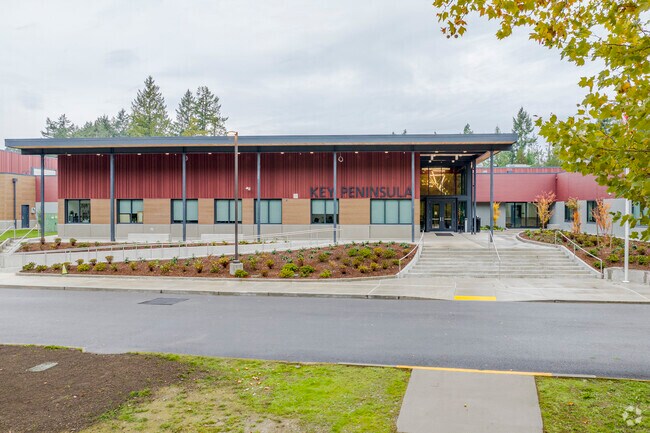 Front Entrance to Key Peninsula Middle School.