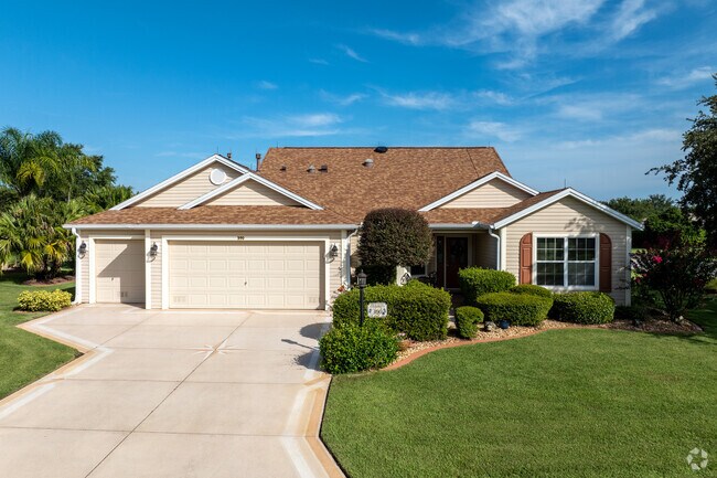 Village of Tall Trees homebuyers can find lovely ranch homes with added golf cart garages.