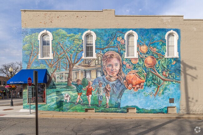 A beautiful Mural on display in Romeo.