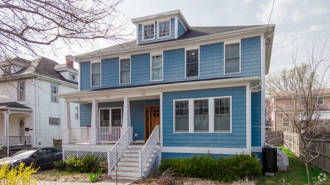 A large federal-style house in the Takoma neighborhood.