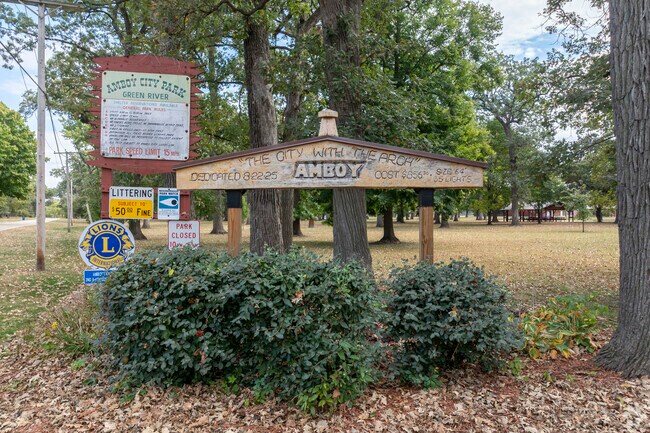 Amboy City Park has ball fields for youth leagues and fun playgrounds for all ages.