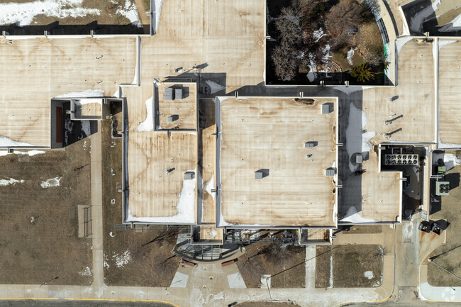 Here is a top down view of Jackson Elementary School.