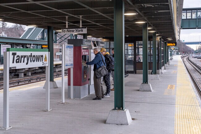 NYC is a short train ride from Tarrytown, NY.