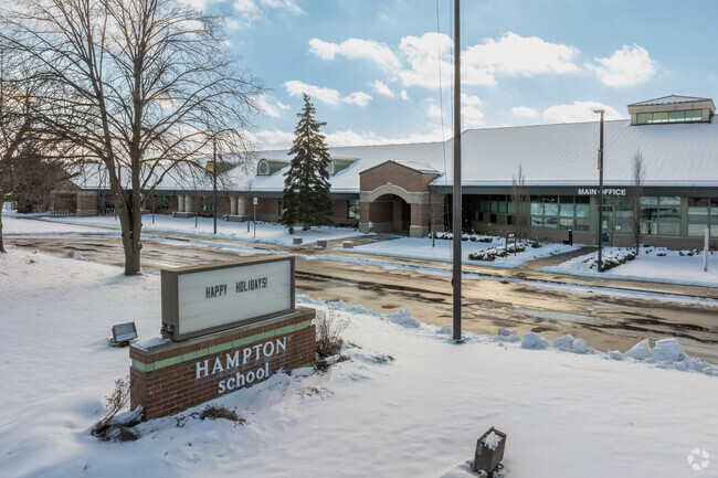 Hampton Elementary School signage.