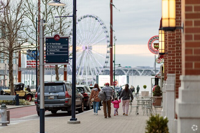 Bring the whole family to National Harbor near Friendly for waterfront dining, shopping, and sightseeing.