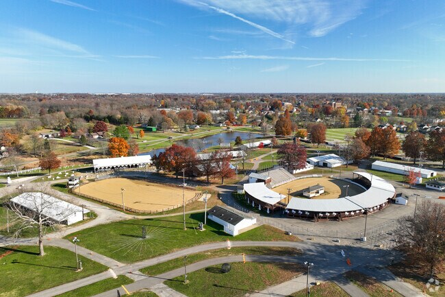 Boone County Fairgrounds have a large horse training course in Hebron.