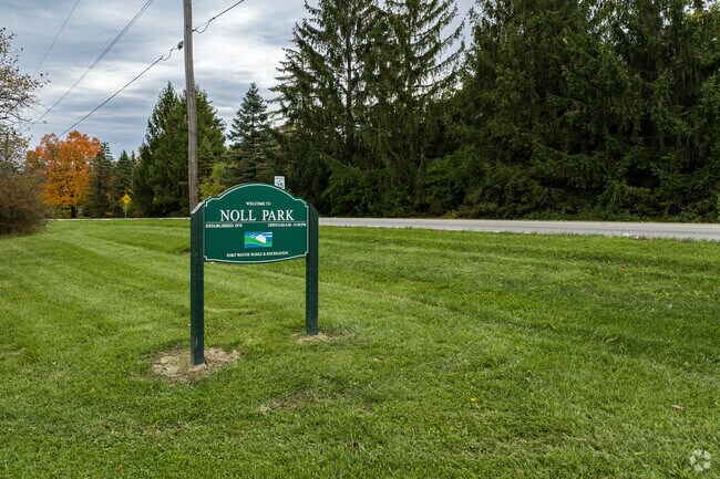 Noll Park offers a serene oasis nestled within Wildwood Park, Fort Wayne.