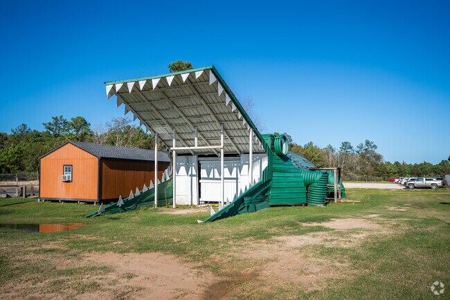 Take a picture in front of Beau, an alligator sculpture just outside of Beaumont.