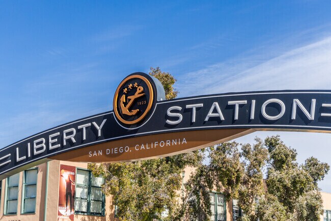 A look at the entrance to Liberty Station near Loma Portal.