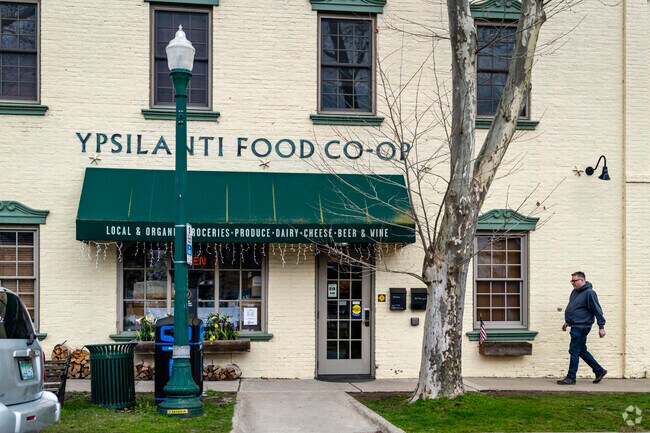 YPSI Food Co-Op is a bustling Saturday stop for residents of Depot Town.