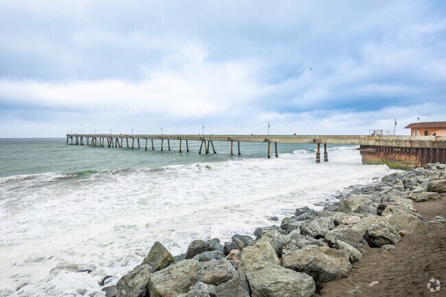 The Pacifica Pier is the central feature of Sharp Park.