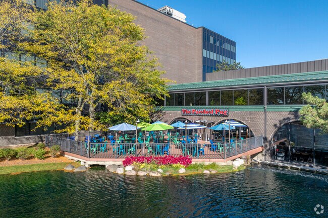 The Parched Pug near Greentree has a lovely pond side terrace.