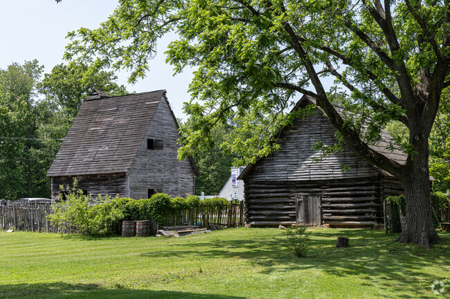 Barns and shops from the 1700s are attractions in Edgewater's Historic London Town.