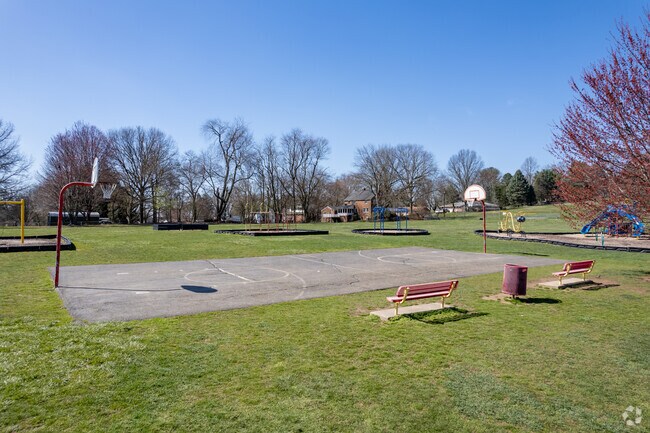 Kids stay active on the playground at recess.