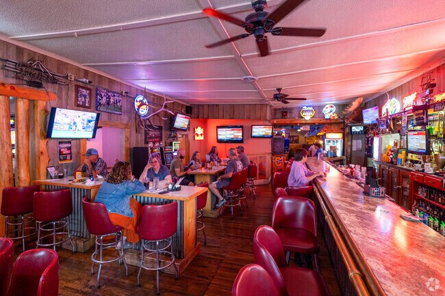 Chubby's Bar and Diner boasts a cozy, timeless interior in Clancy in Montana.