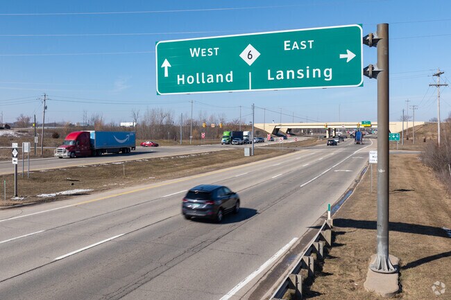 Just north of Caledonia is the M-37 and M-6 intersection giving easy access to Grand Rapids.