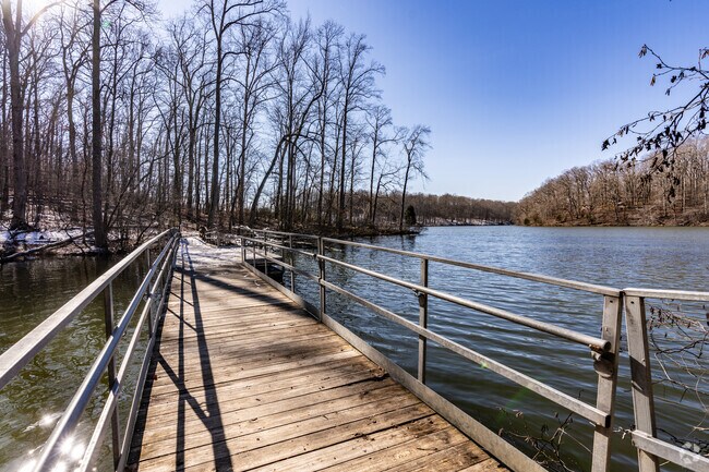 Montgomery Bell State Park has several miles of hiking trails around the lake.