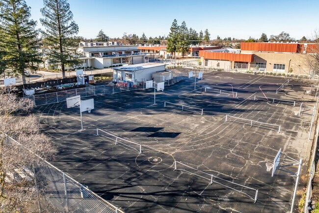 The beautiful campus of Joseph Kerr Middle School includes modern amenities for students.