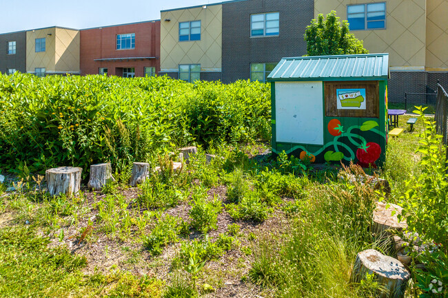 A school garden plot is a great way to learn about nature outside of the traditional classroom.