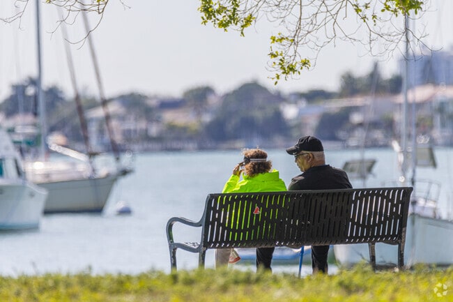 Amaryllis Park locals spend the afternoon with a loved one at Bayfront Park in Downtown Sarasota.