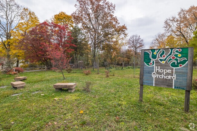 Newport neighborhood residence depend on the community gardens for fresh vegetables and fruits.