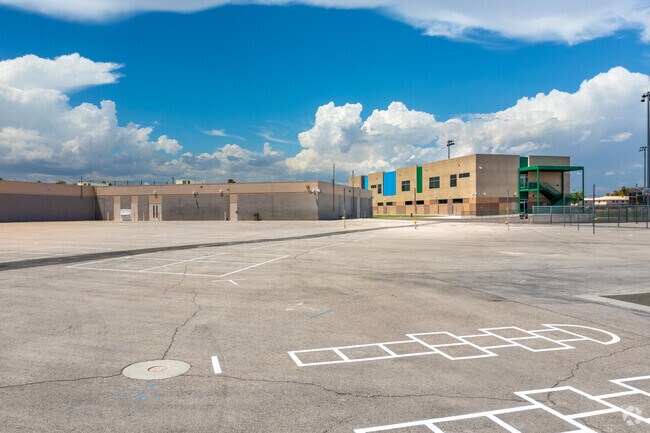 Oran K. Gragson Elementary's schoolyard has plenty of space for kids to run and play.