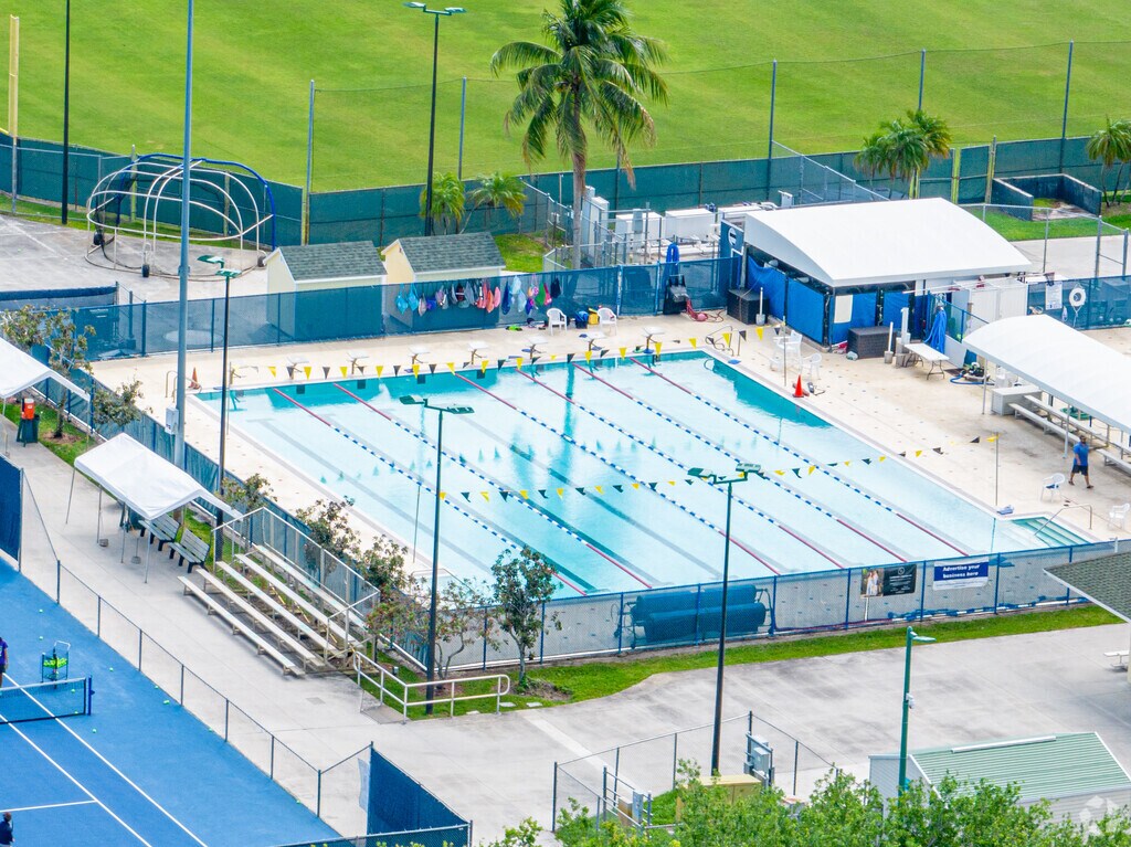 Dive into relaxation at the sparkling pool of American Academy, Palm Beach Campus.