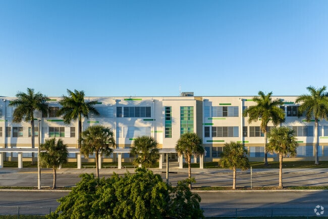 Terra Environmental Institute as the sun sets.