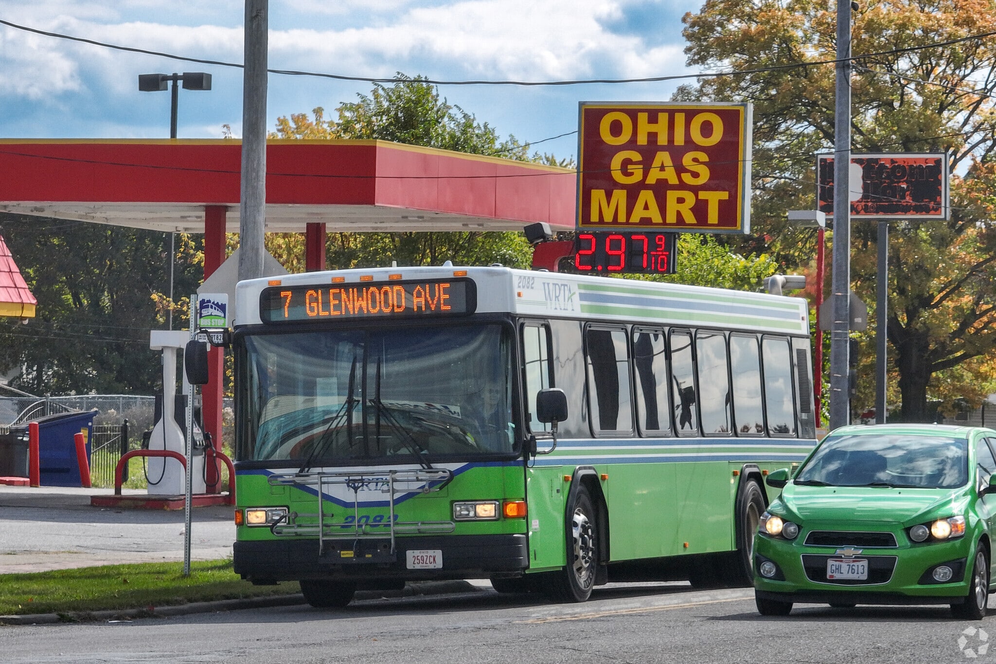 The best way to travel in and out of Idora is by the bus.