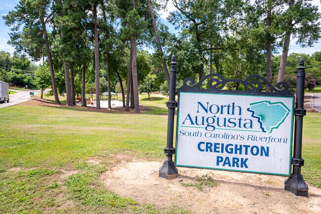 Creighton Park is a pocket park located a few blocks from main street in Downtown North Augusta.