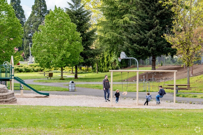Enjoy the swings with your littles at Walnut Grove Park.