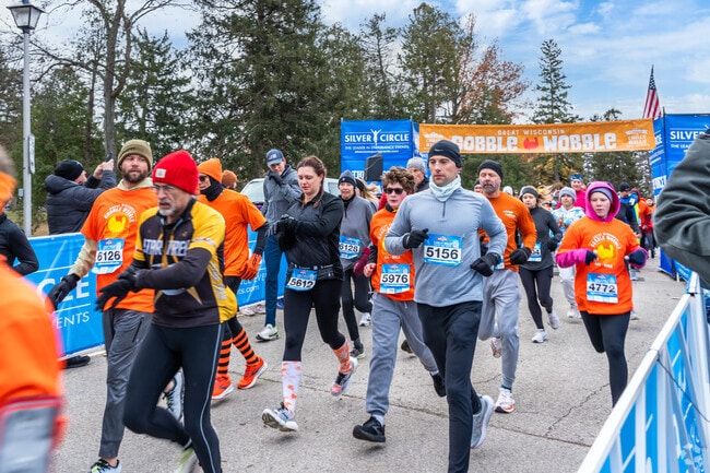 The Great Gobble Wobble 5K and 10K race near Lac La Belle is held during the holidays yearly.