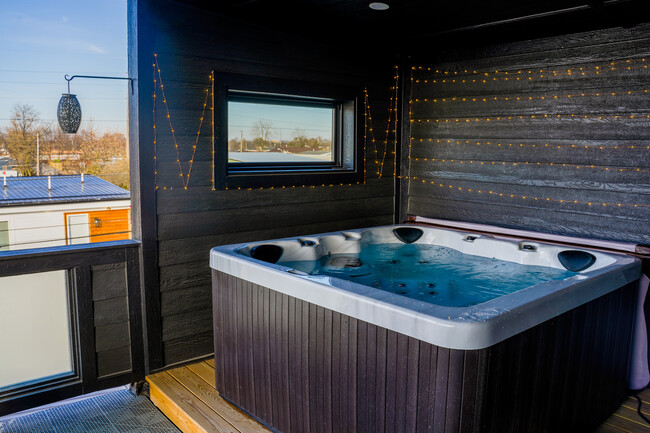 Hot tub area