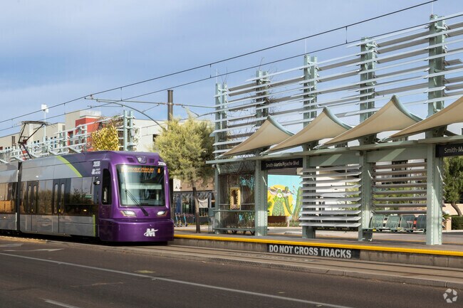 Plenty of public transportation is available throughout the Apache neighborhood.