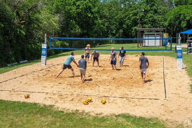 Greenwood Hills Community Club is where sand volleyball happens for The Reservation locals.