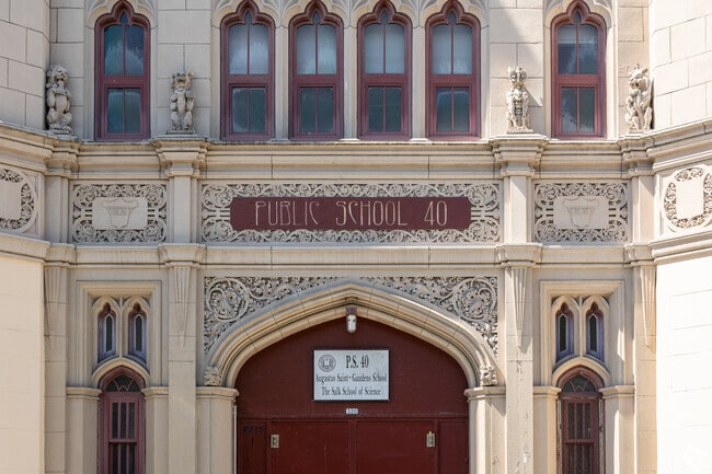 Where Gramercy Park flourishes: PS 40 Augustus Saint-Gaudens.