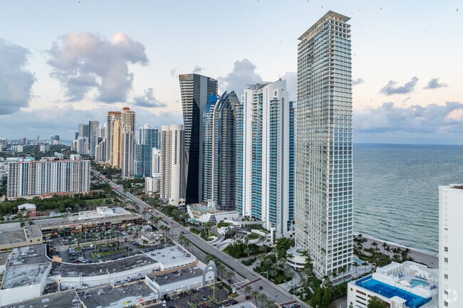 Many of the residents live in the oceanfront condos of Sunny Isles Beach